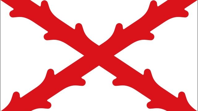 Bandera de aspas de Borgoña, Virreinato de Nueva España