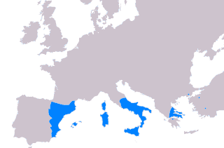 Mapa de los territorios del Imperio Aragones