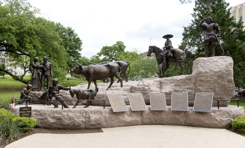 Monumento a los vaqueros de Texas en Austin