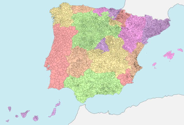 Mapa de España y comunidades 