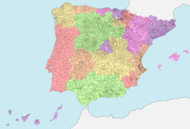 Mapa de España y comunidades