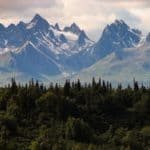 Paisaje de Estado de Alaska, montañas