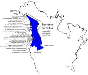Territorios de Nutka en Alaska