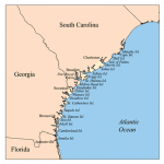 U.S: Hispano fue el primer pueblo norteamericano-Raices 2 Mapa de Georgia y Carolina