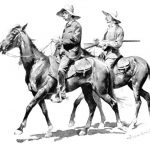 Vaqueros a caballo
