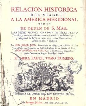 Libro Relación Histórica del viaje a la América Meridional