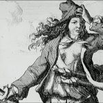Dibujo de la mujer pirata Mary Read