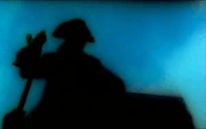 La vida de los piratas como era 1 Silueta de pirata en la semioscuridad