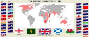 Mapa de la Commonwealth de Inglaterra 